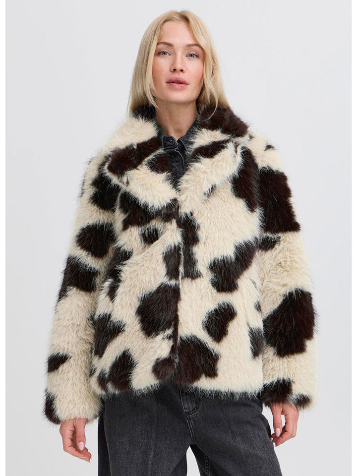 Jeaneth | Women’s patterned faux-fur jacket