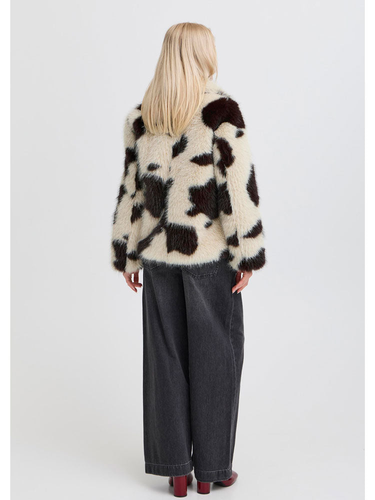 Jeaneth | Women’s patterned faux-fur jacket