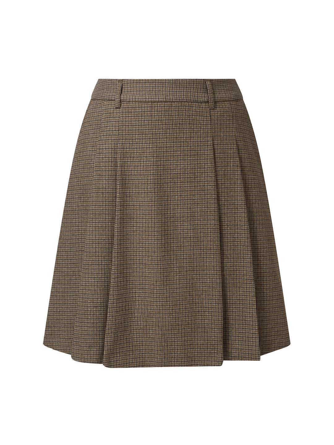 Shiloh | Women's plaid A-line pleated mini skirt