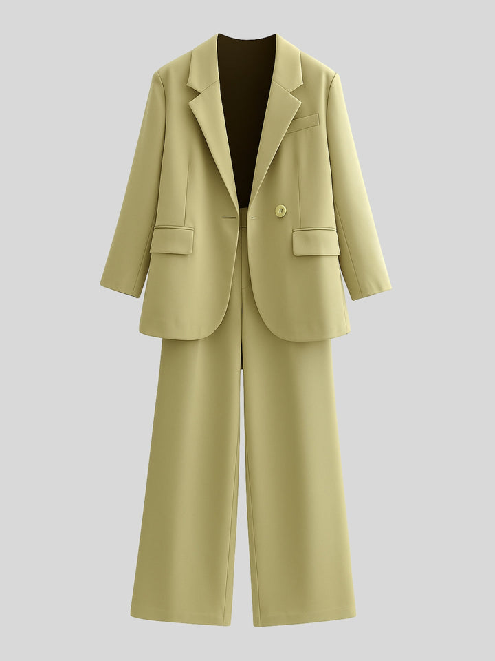 Zadie | Women’s casual two-piece suit with long sleeves and elastic waist trousers