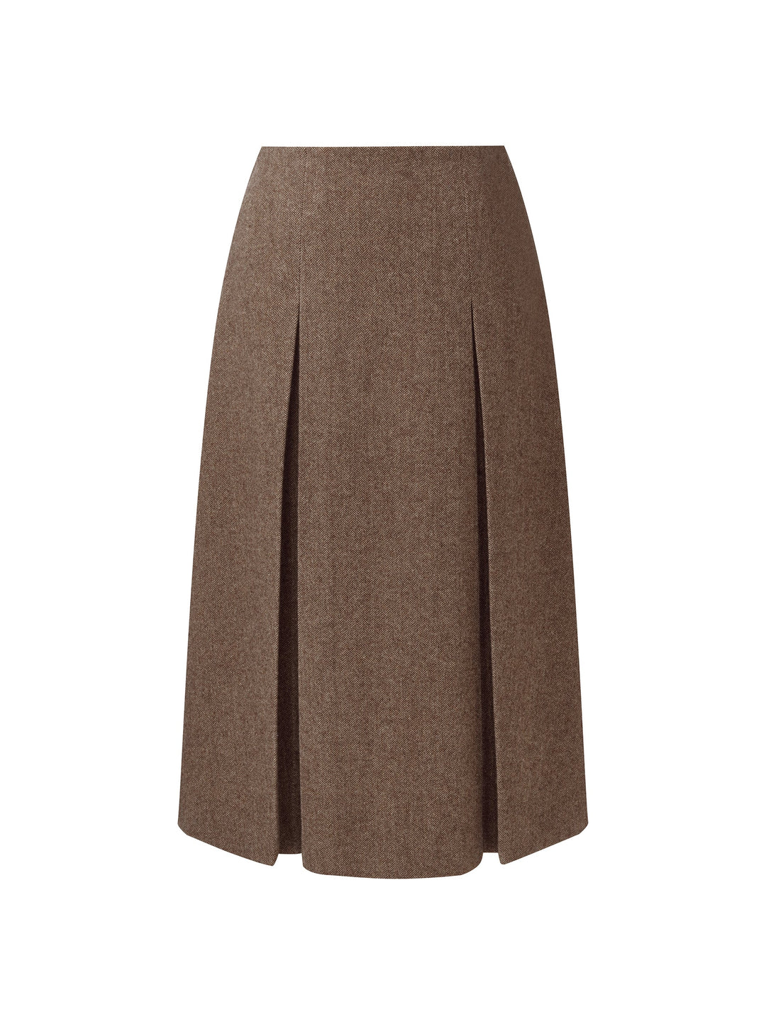 Rowan | Women’s wool A-line pleated midi skirt