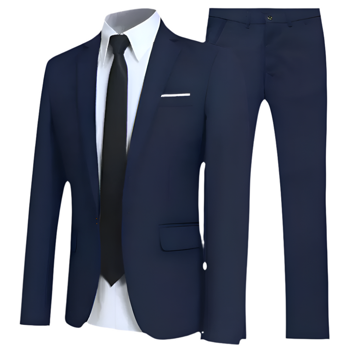 Aziel | Men's suit set with classic blazer and straight-leg trousers