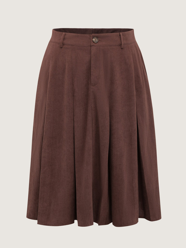 Dona | Women’s pleated waist-defining midi skirt