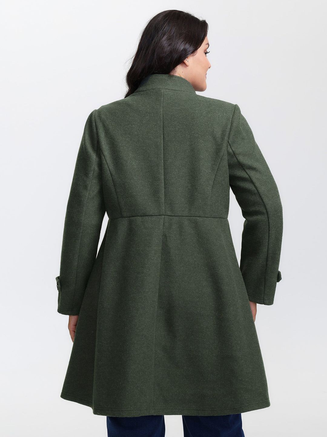 Tiffany | Women’s double button pocket solid coat