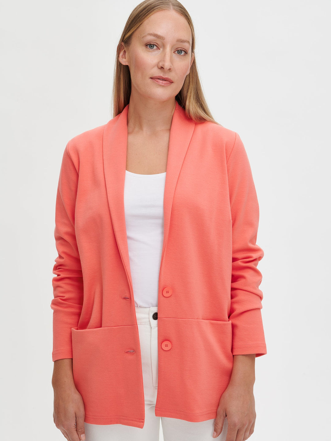 Sierra | Women’s open-front jersey blazer with a modern silhouette