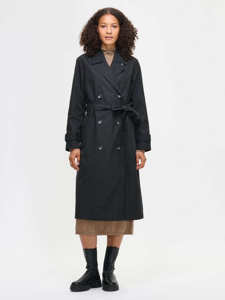 Quinn | Women’s classic double-breasted trench coat with belt