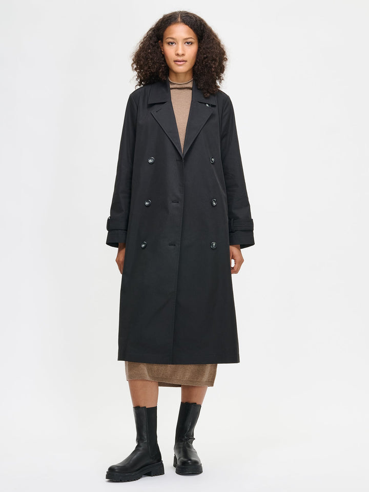 Quinn | Women’s classic double-breasted trench coat with belt