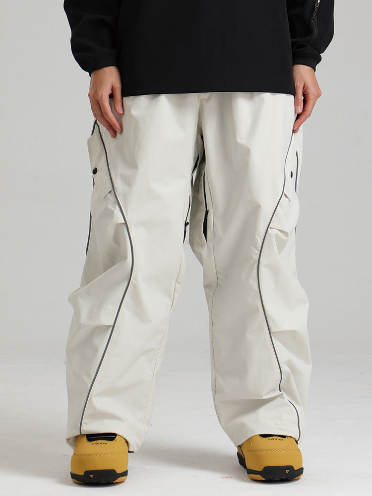 Cassidy | Women’s waterproof snow pants with contrast piping and cargo detailing