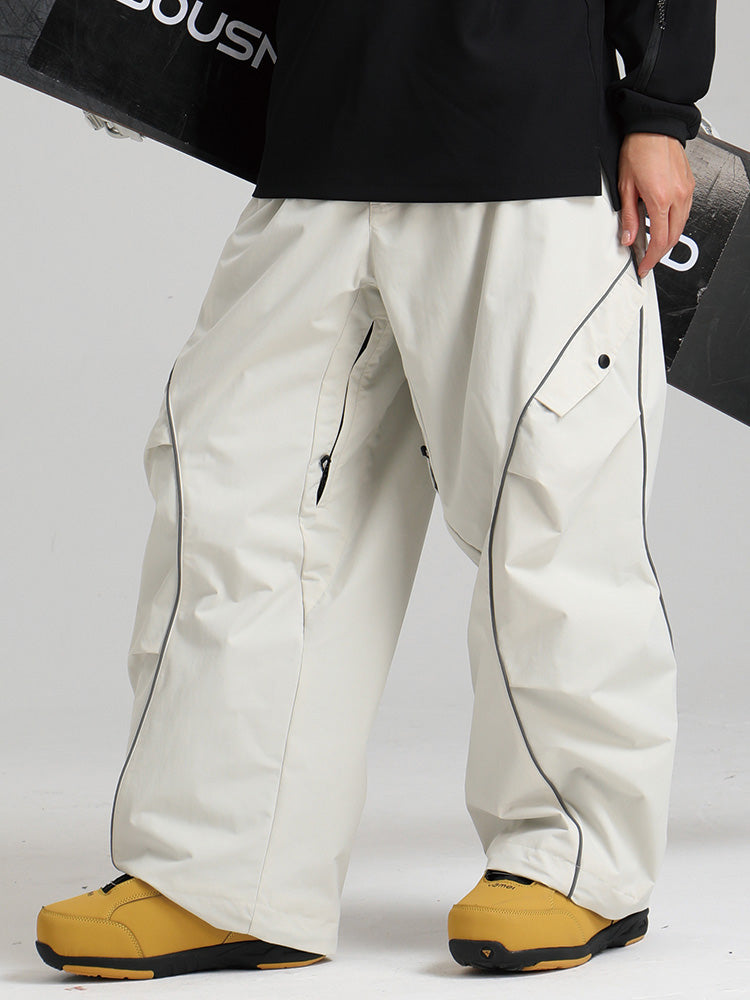 Cassidy | Women’s waterproof snow pants with contrast piping and cargo detailing