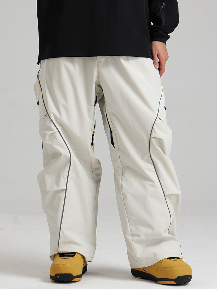 Cassidy | Women’s waterproof snow pants with contrast piping and cargo detailing
