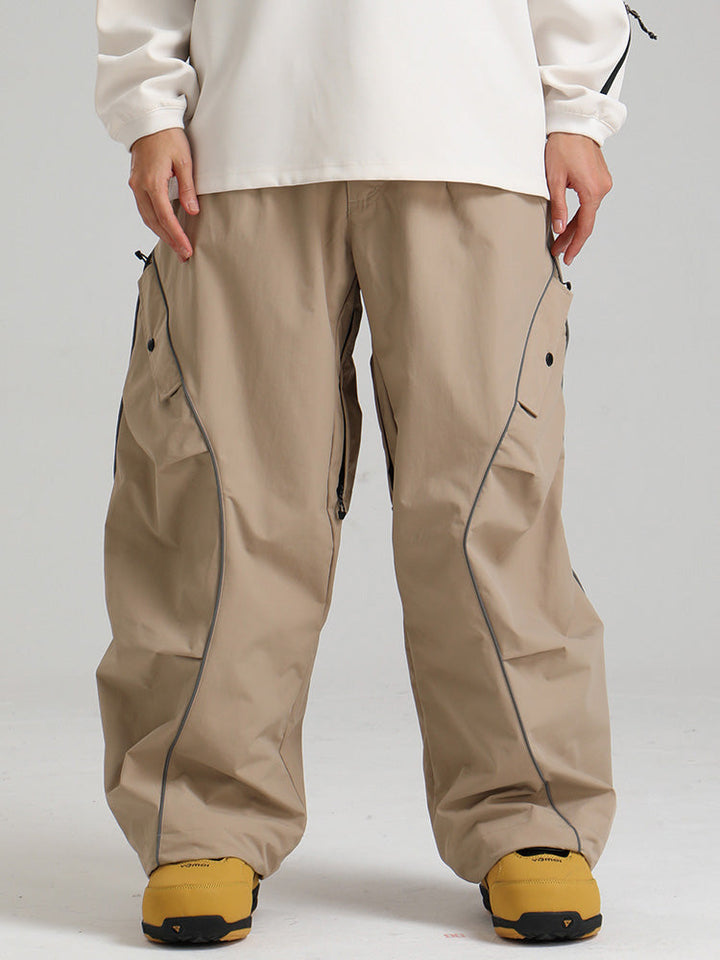 Cassidy | Women’s waterproof snow pants with contrast piping and cargo detailing