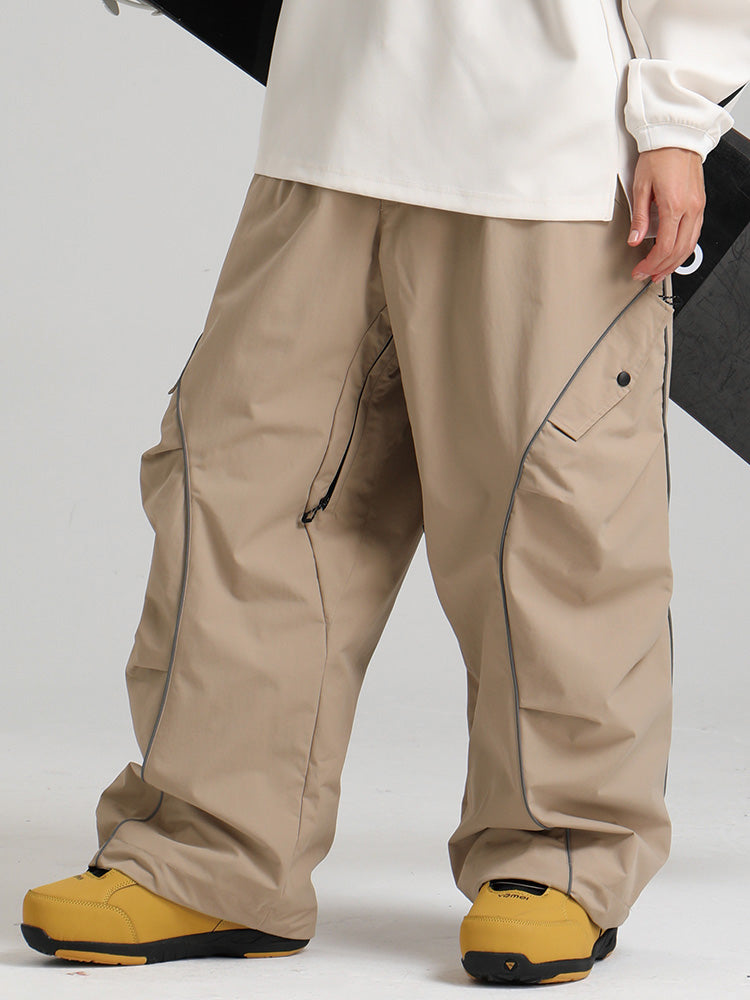 Cassidy | Women’s waterproof snow pants with contrast piping and cargo detailing