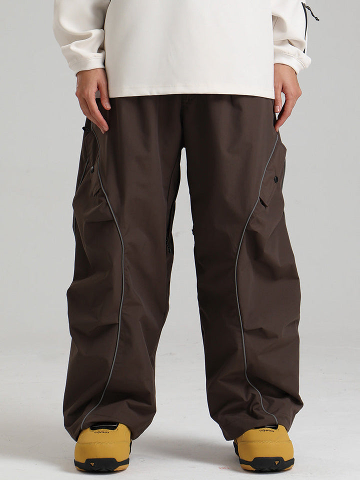 Cassidy | Women’s waterproof snow pants with contrast piping and cargo detailing