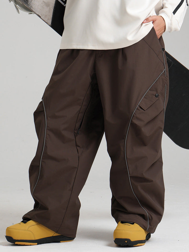 Cassidy | Women’s waterproof snow pants with contrast piping and cargo detailing
