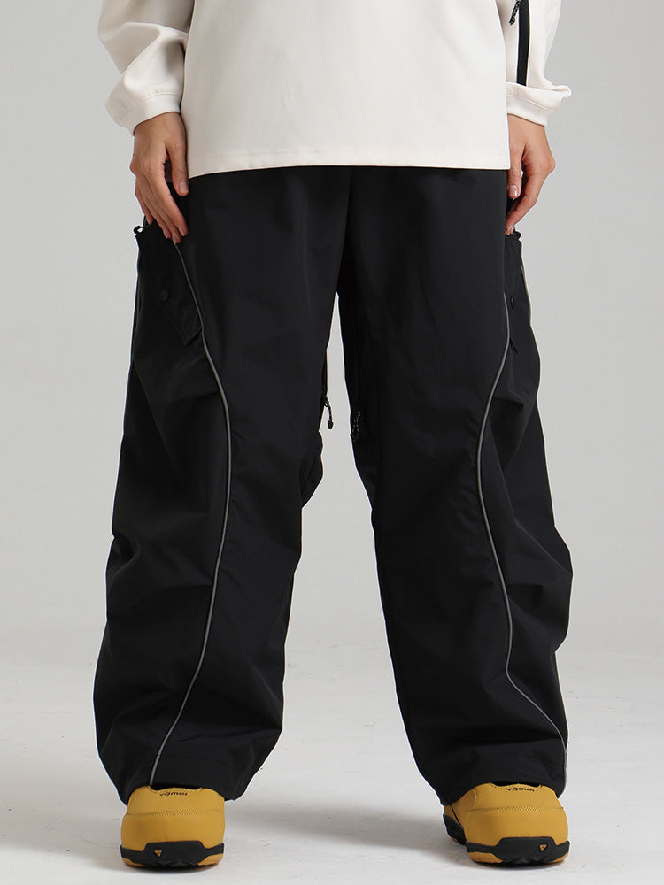 Cassidy | Women’s waterproof snow pants with contrast piping and cargo detailing