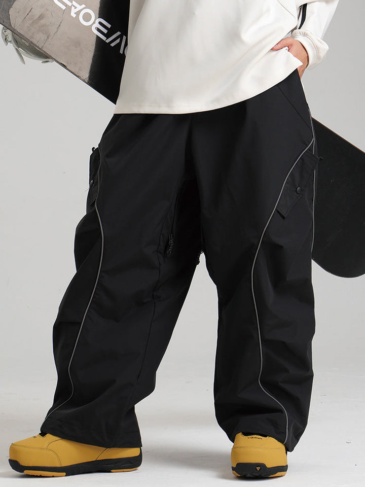 Cassidy | Women’s waterproof snow pants with contrast piping and cargo detailing