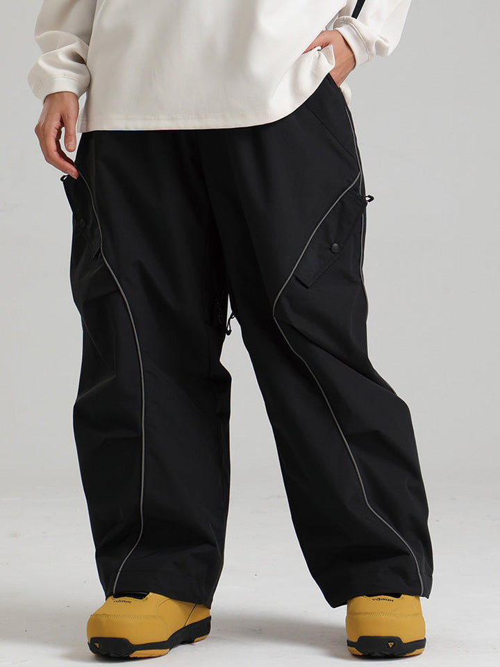 Cassidy | Women’s waterproof snow pants with contrast piping and cargo detailing