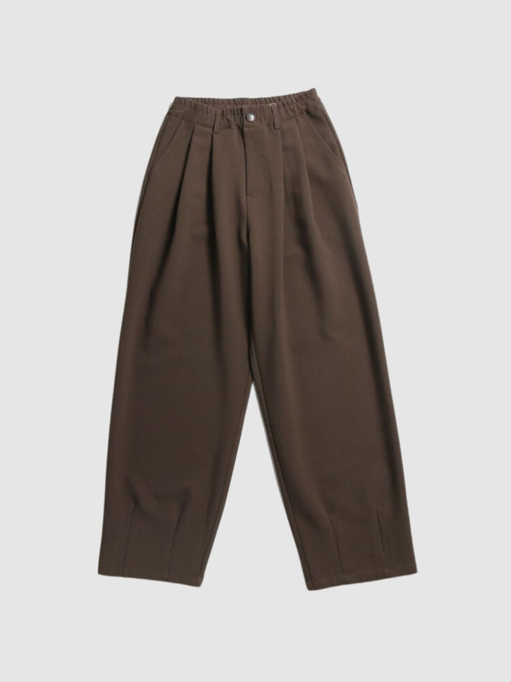 Mitch | Women’s wide-leg trousers with pleated front and relaxed cut