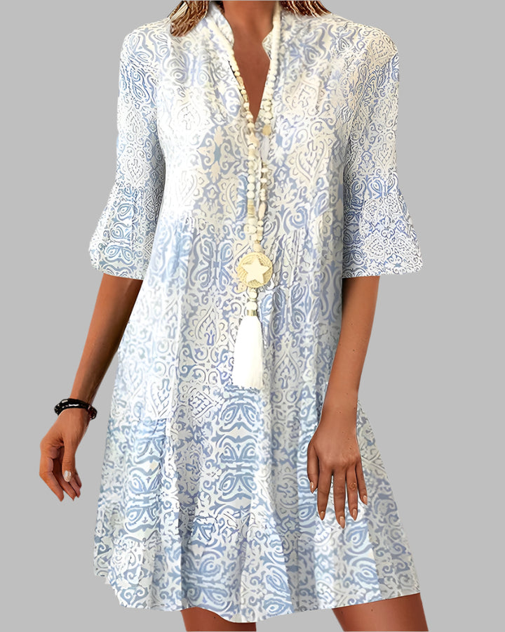 Adele | Women's elegant printed dress