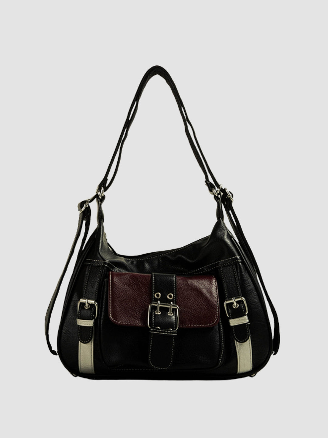 Lilia | Women’s medium shoulder bag with zipper closure and belt detail