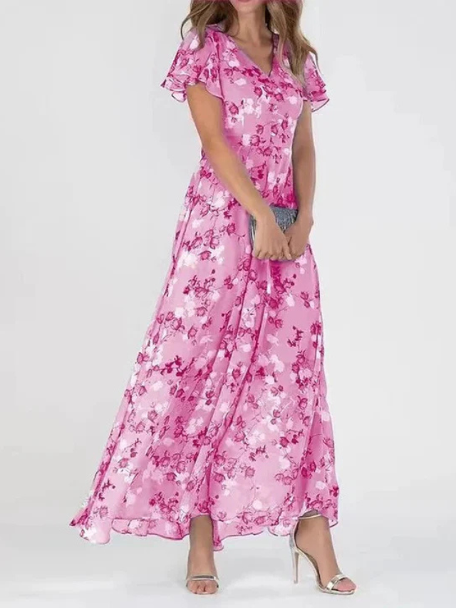 Aurelia | Women's dress with flutter sleeves