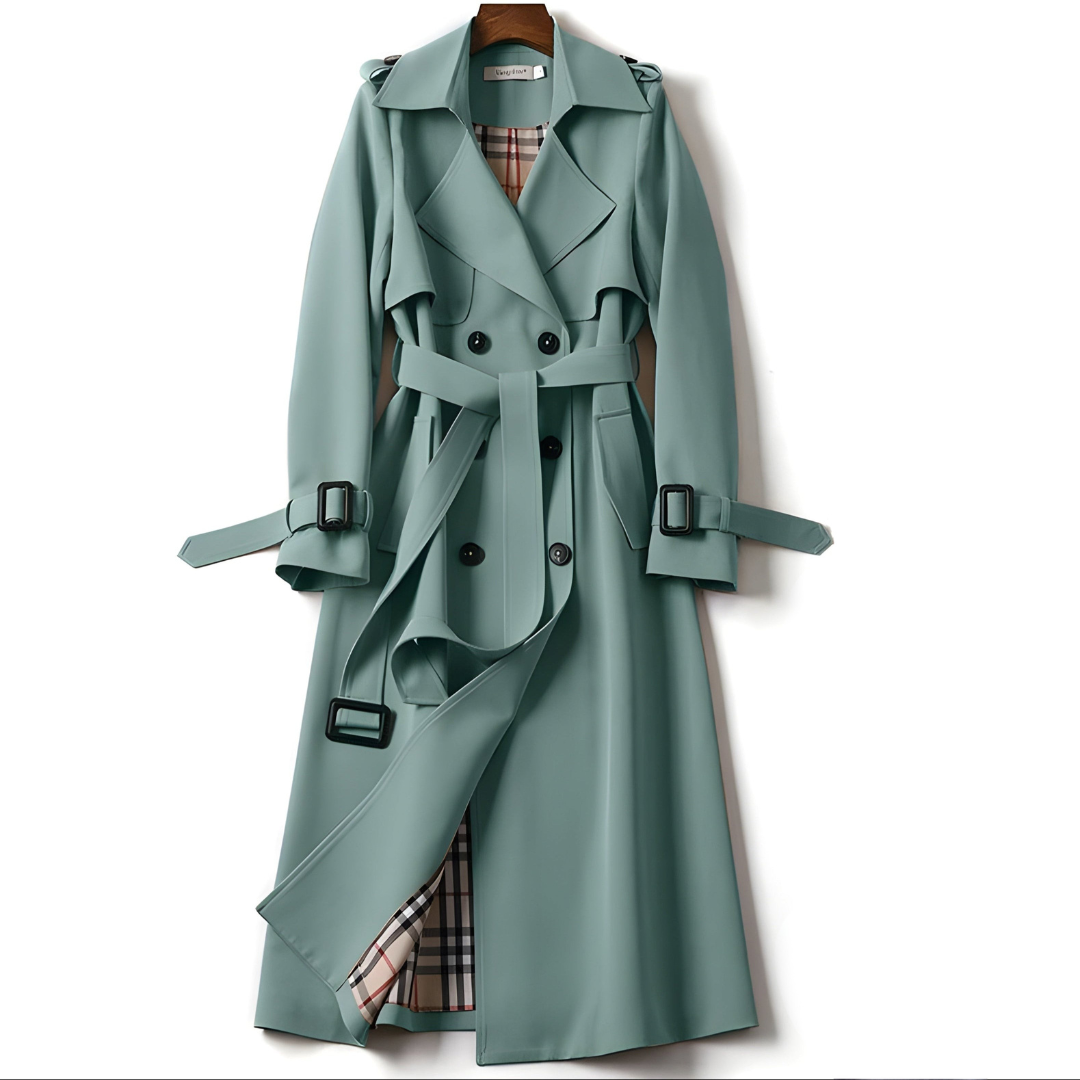Arnie | Women’s tailored trench coat with adjustable belt