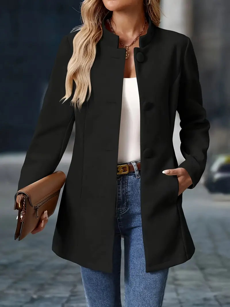 Melby | Women’s chic everyday blazer with minimal collar and sculpted waist