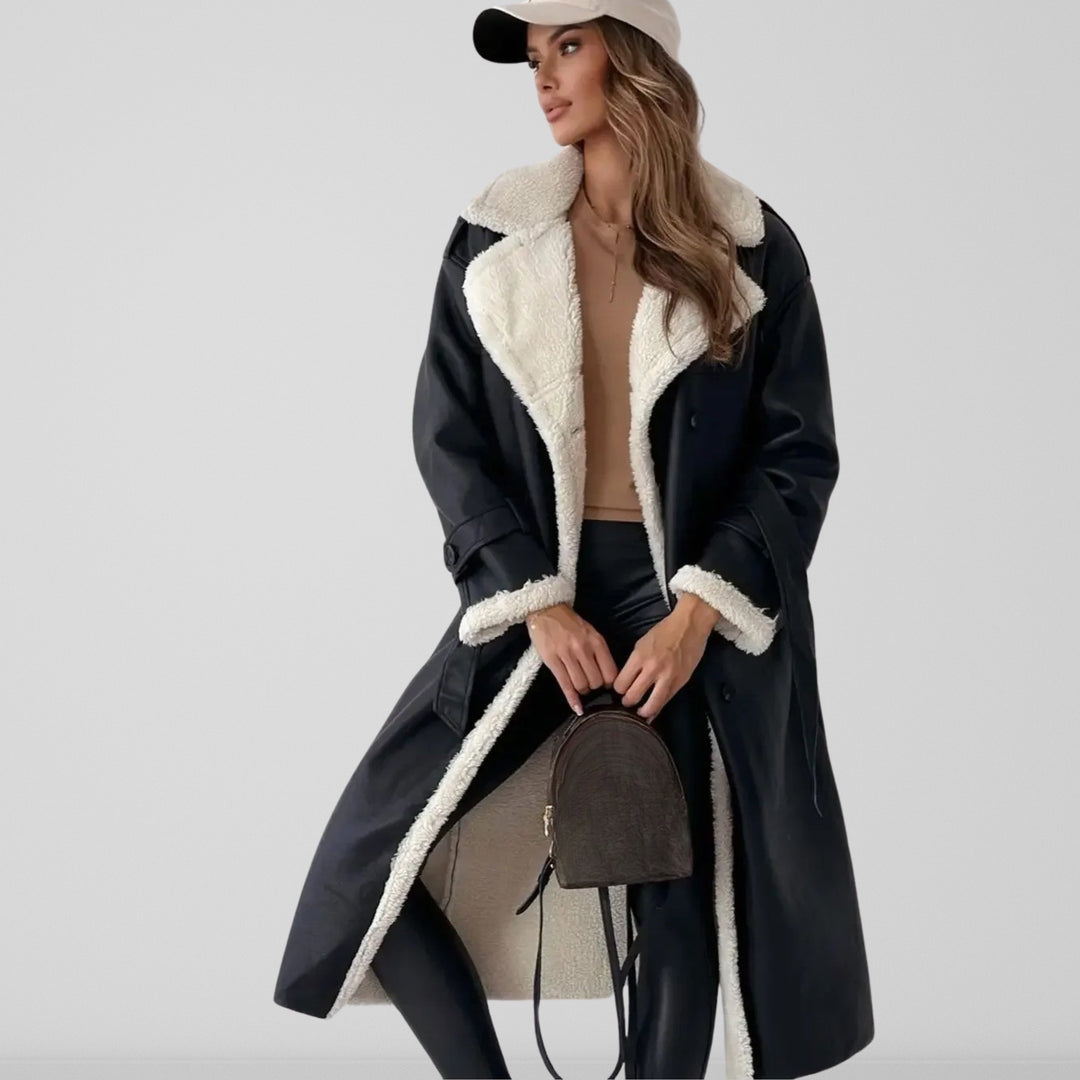 Lewis | Women’s longline faux shearling coat