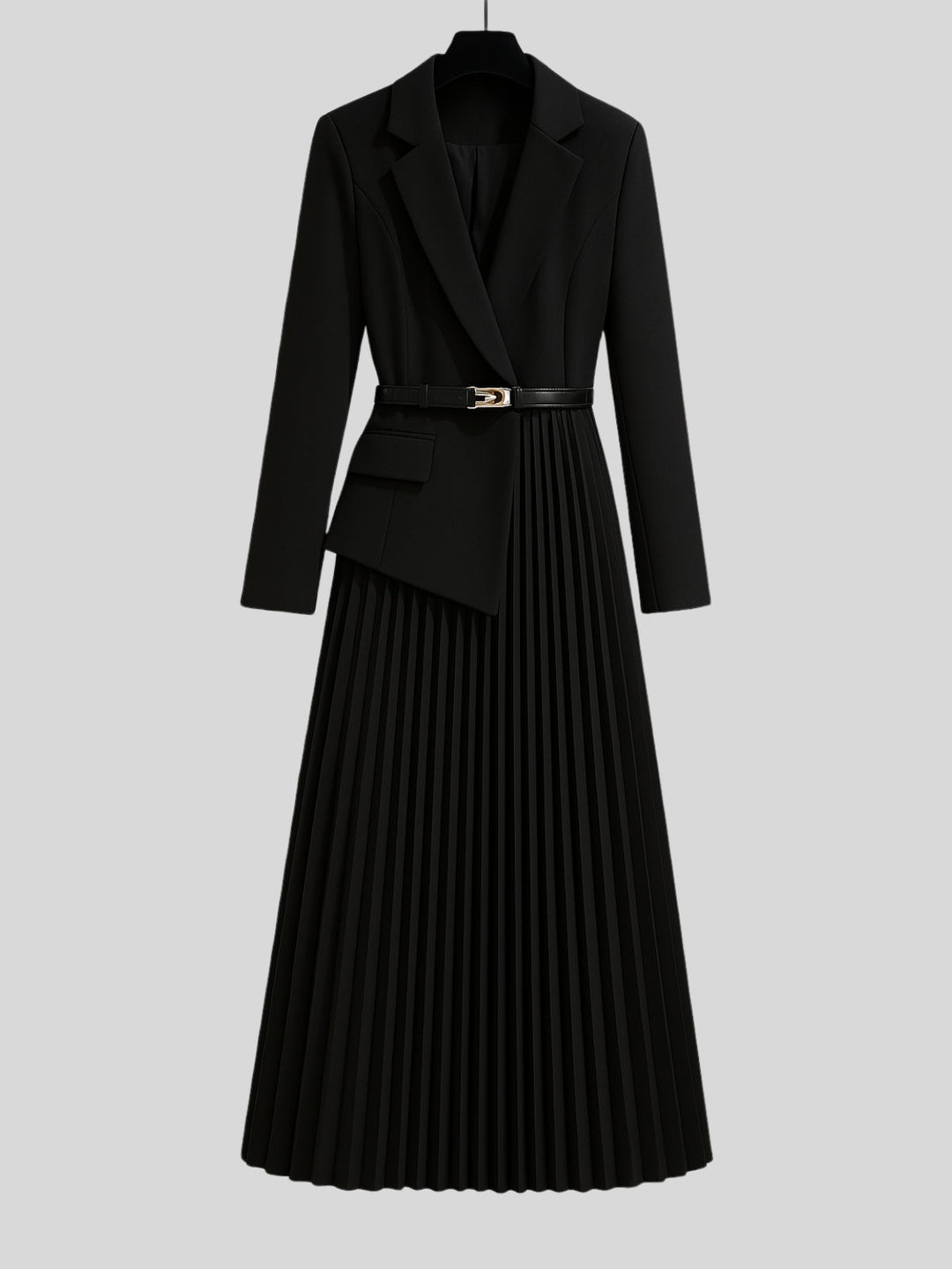 Vera | Women’s slim suit dress with belt and button closure