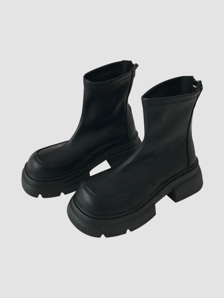 Melody | Women’s short boots with round toe and platform sole