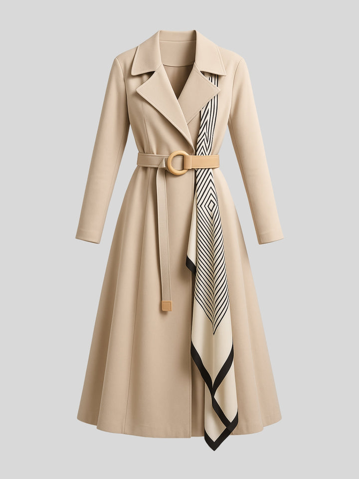 Roslyn | Women’s mid-length trench coat dress with button closure and regular fit