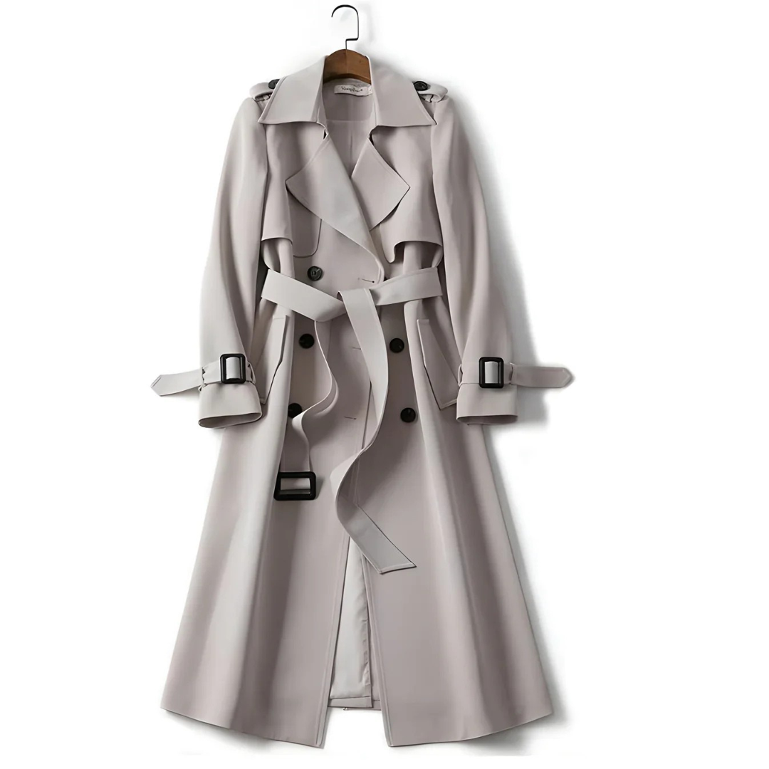 Arnie | Women’s tailored trench coat with adjustable belt