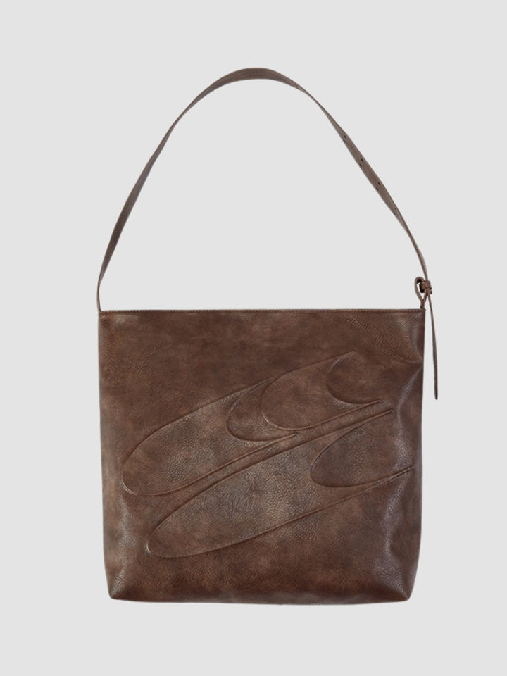 Ainsley | Women’s large shoulder bag with zipper closure and canvas texture