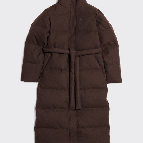 Jazmine | Women’s longline wool-blend down coat