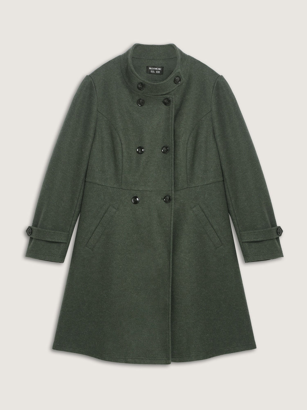 Tiffany | Women’s double button pocket solid coat