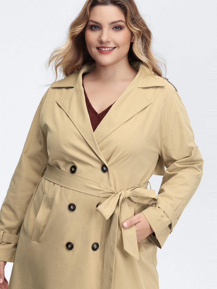 Arlene | Women’s adjustable tab sleeve lined trench coat