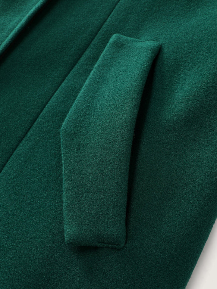 Ophelia | Women's color contrast belted lined coat