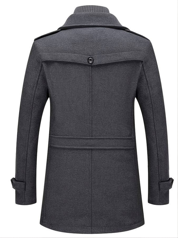 Stylish jacket with double collar for men