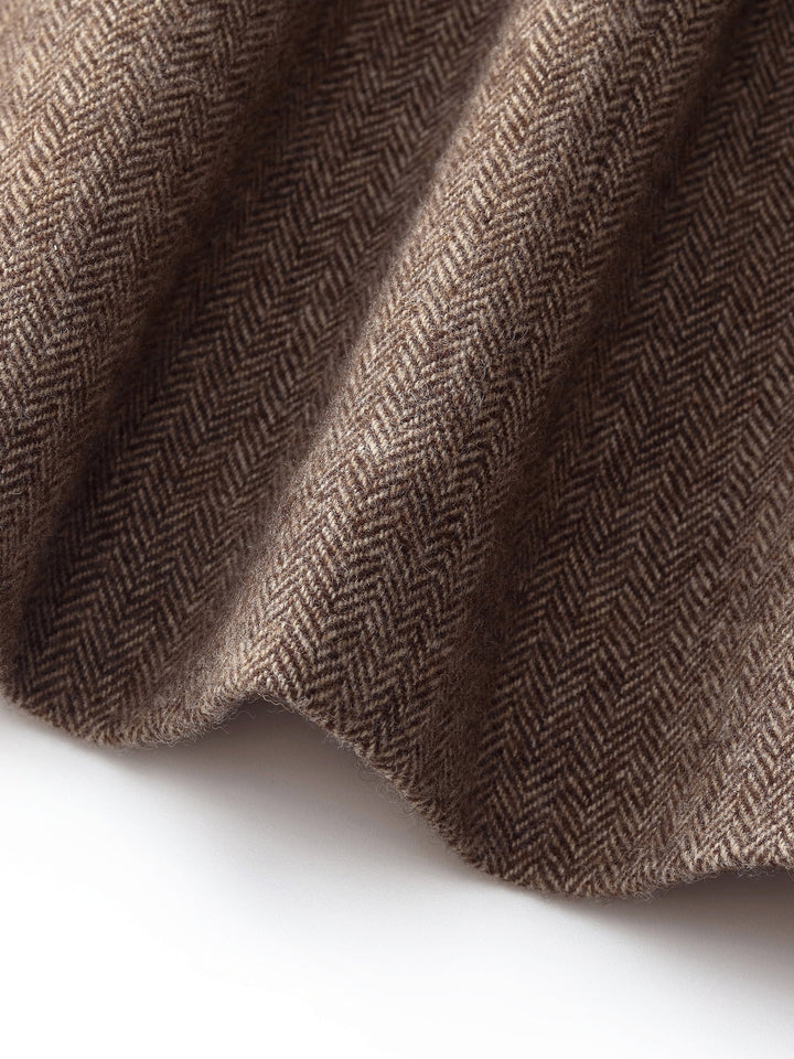 Rowan | Women’s wool A-line pleated midi skirt