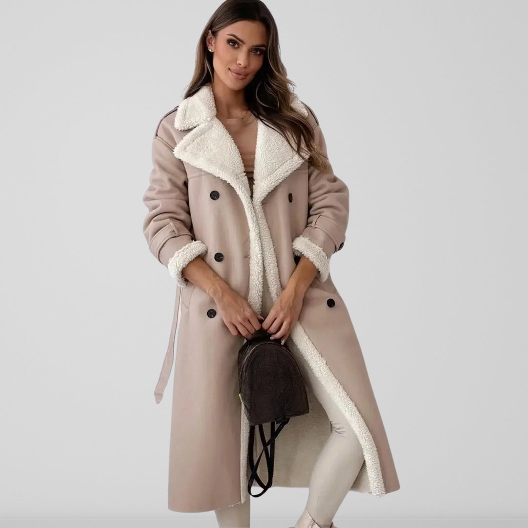 Lewis | Women’s longline faux shearling coat