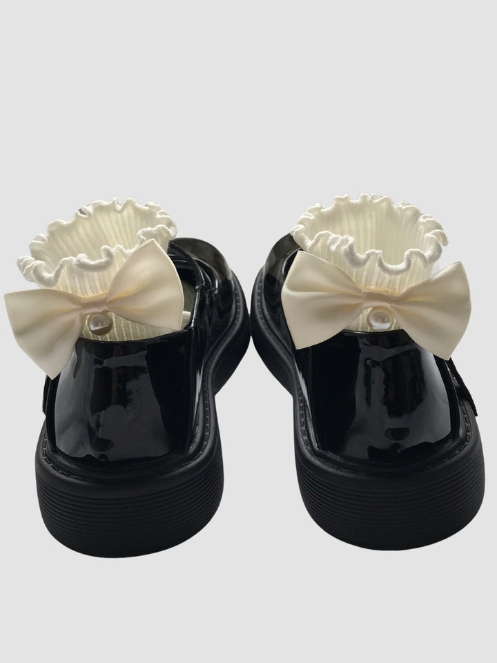 Emery | Women’s patent faux leather shoes with buckle strap