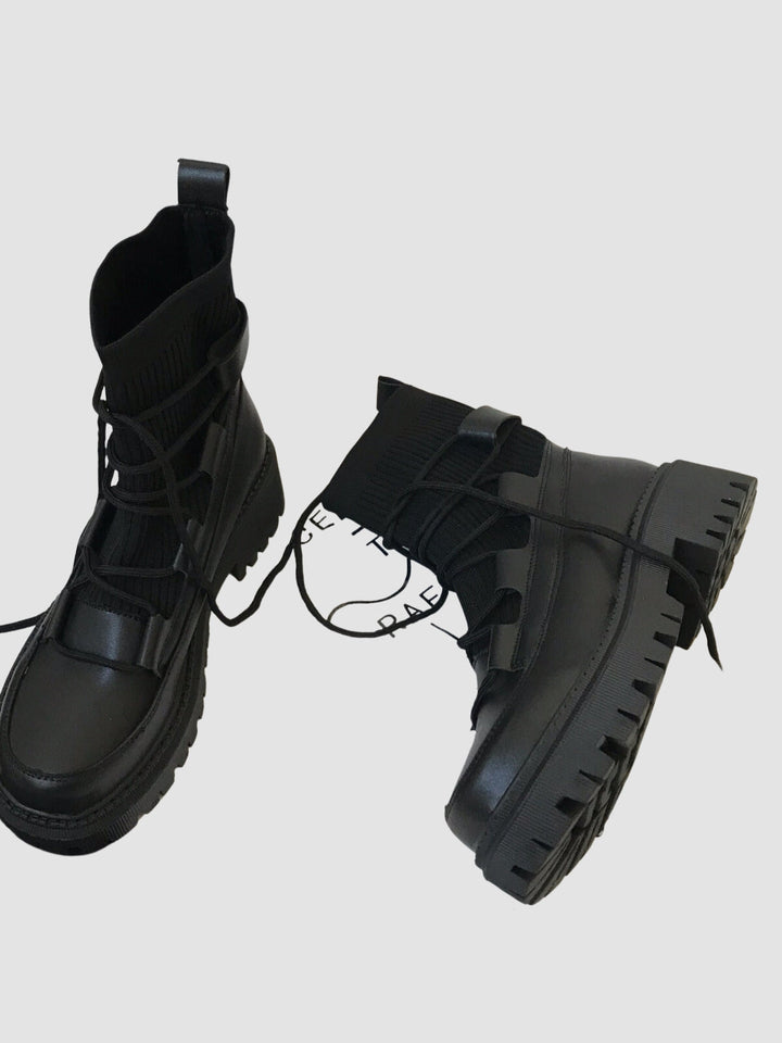 Maeve | Women’s faux leather lace-up platform combat boots