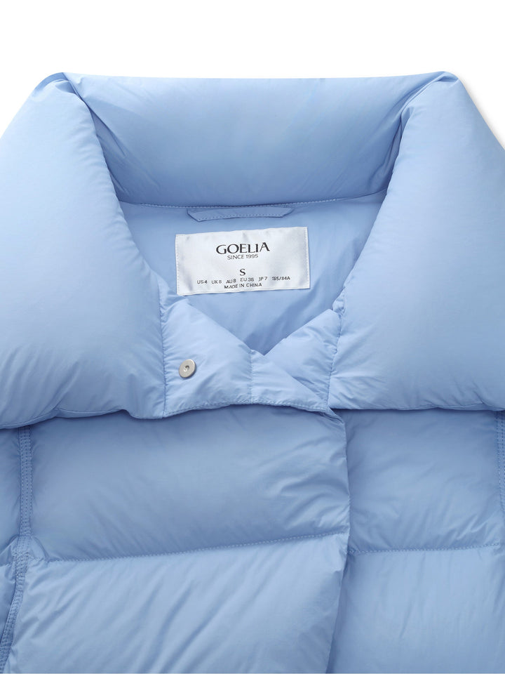 Elowen | Women’s cropped puffer jacket with oversized collar