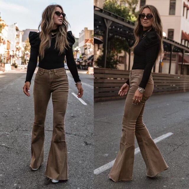 Clare | Women’s flared trousers with classic silhouette and versatile styling