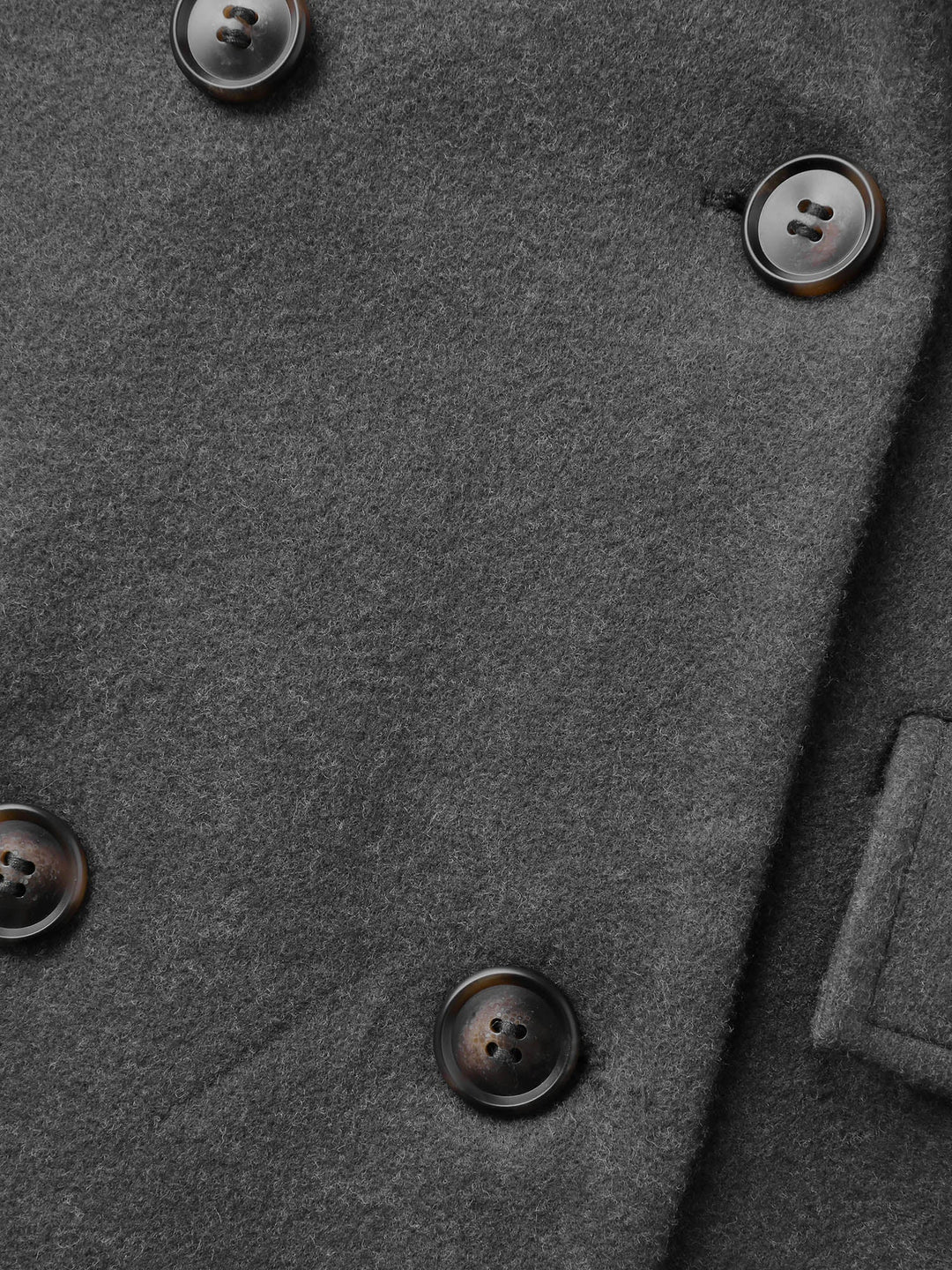 Yvette | Women’s solid suit collar button pocket coat