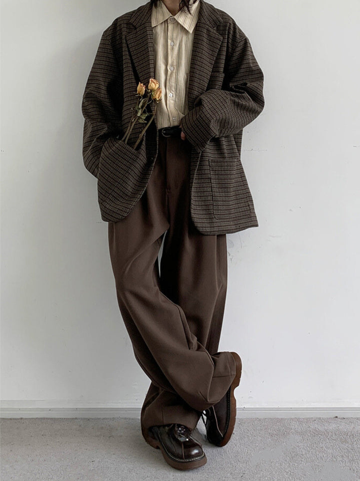 Mitch | Women’s wide-leg trousers with pleated front and relaxed cut