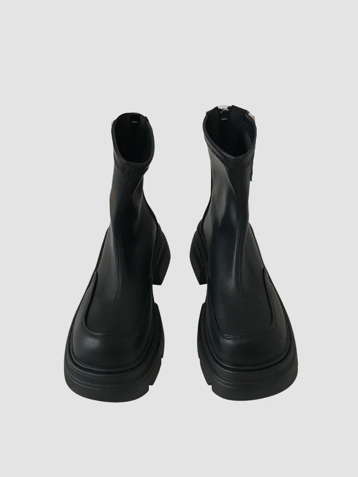 Melody | Women’s short boots with round toe and platform sole