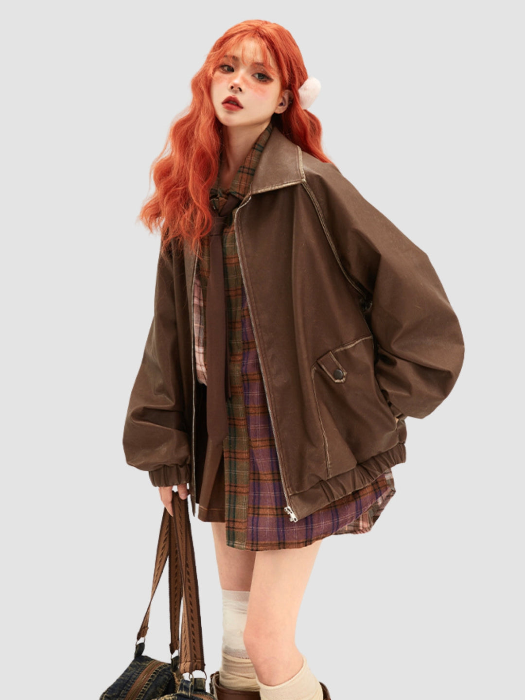 Serenity | Women’s regular jacket with lapel collar and zipper closure