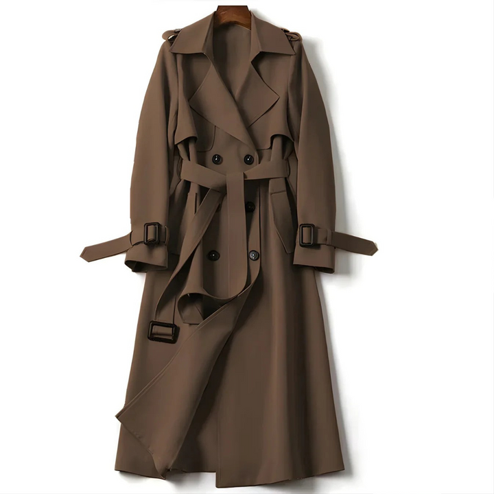 Arnie | Women’s tailored trench coat with adjustable belt