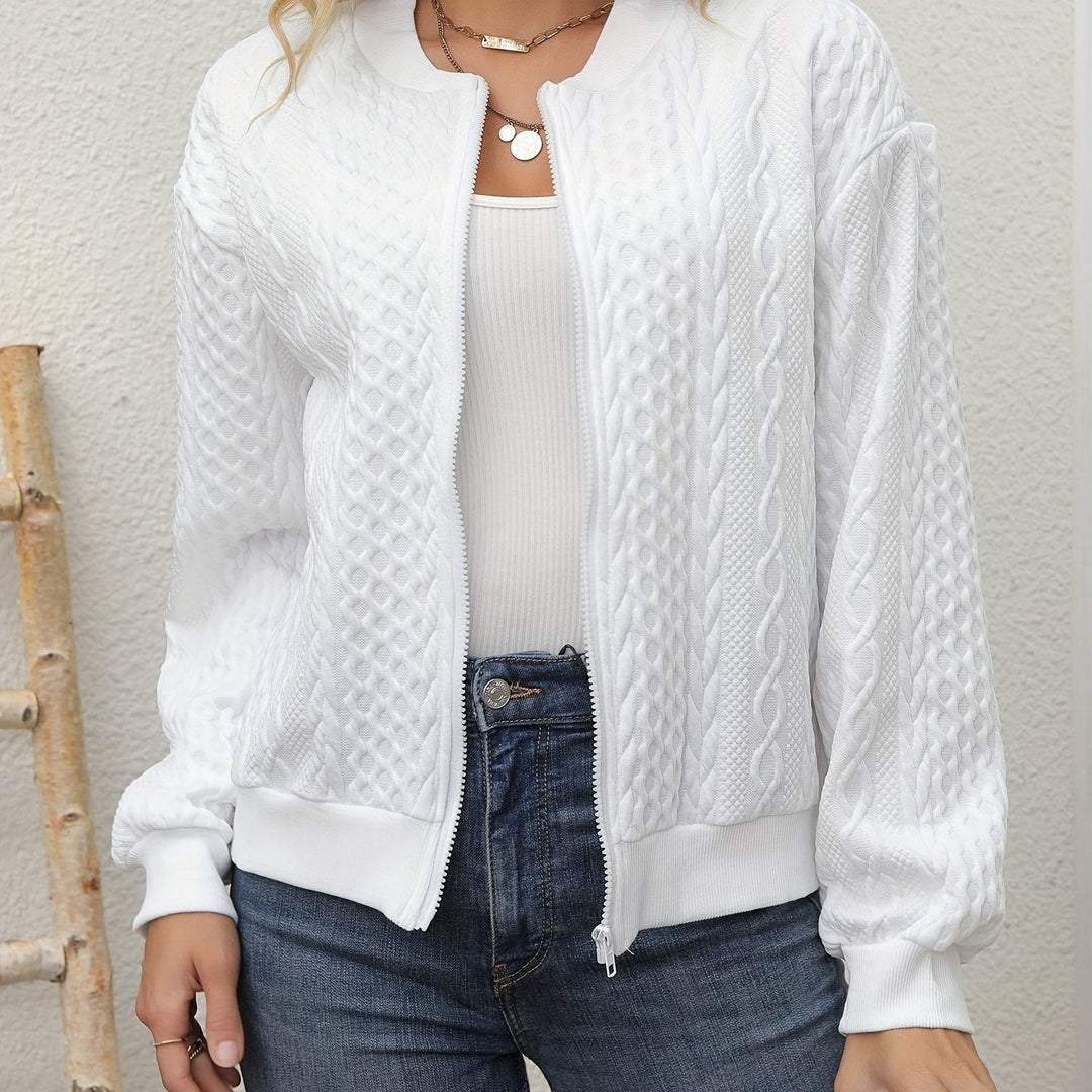 Lyka | Elegant casual baseball collar cardigan